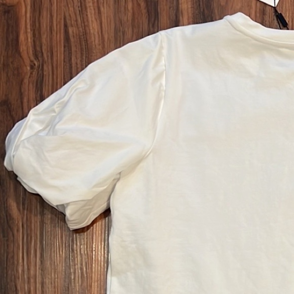 Milly Monica Jersey Poplin Combo Tee - Picture 13 of 14